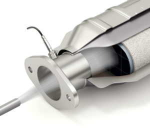 Dieselpartikelfilter Reinigung durch CO2 Strahl